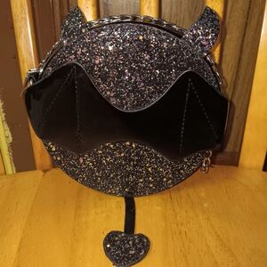 L'Antré Gothique Glitter Bat Handbag